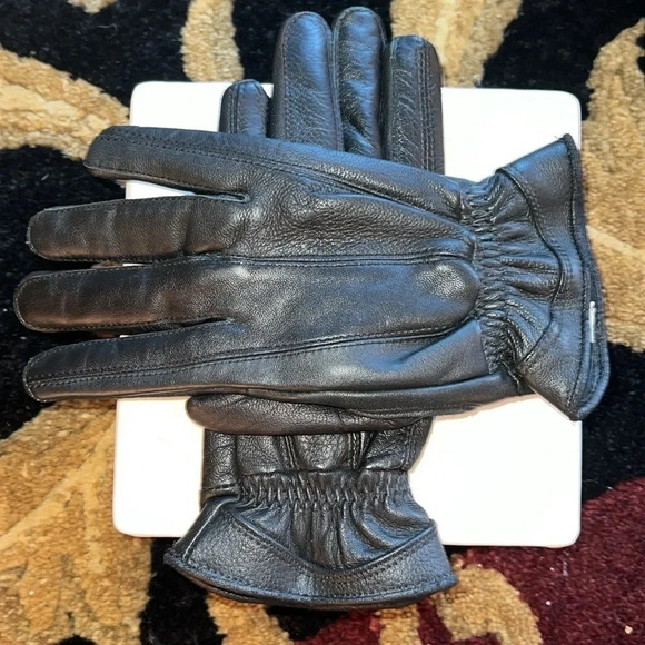 Women’s Black Leather Driving Gloves Size Small - Picture 5 of 8